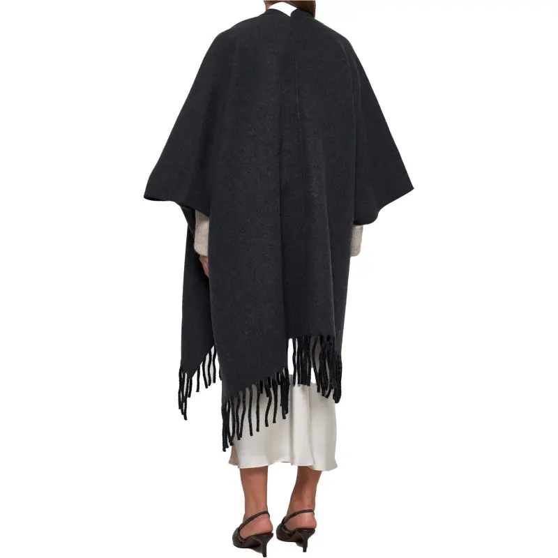 Brunello Cucinelli Fringed Edge Knitted Cape-2