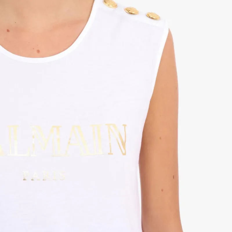 BALMAIN T Shirts Women's White-6