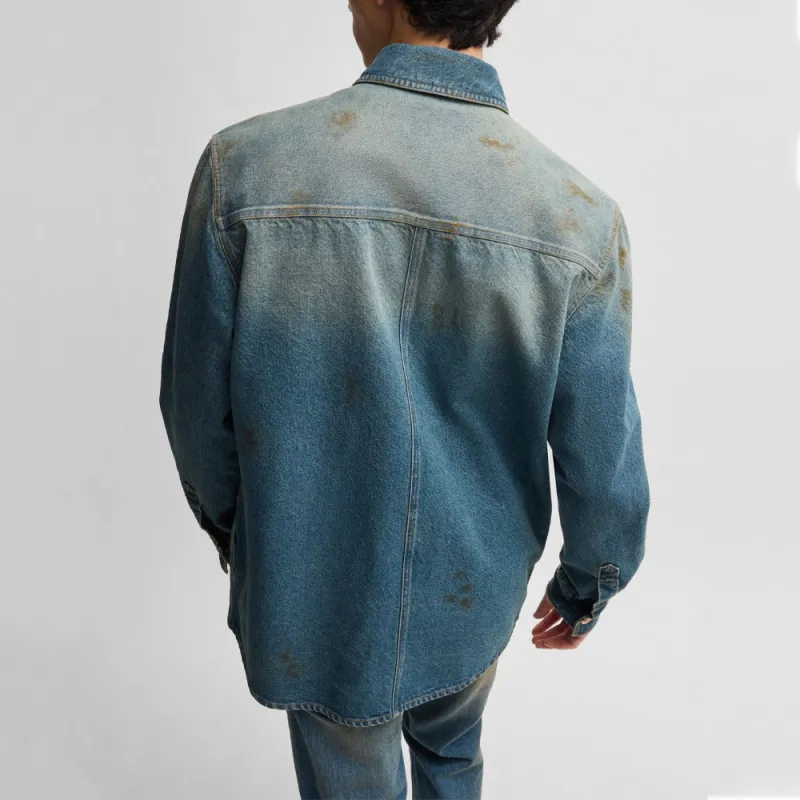 HUGO BOSS Denim Jacket Men's Dark Blue-5
