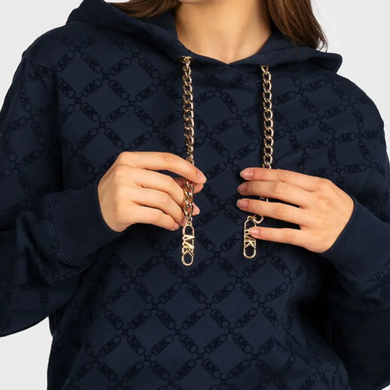MICHAEL MICHAEL KORS Empire Logo Organic Cotton Hoodie-5