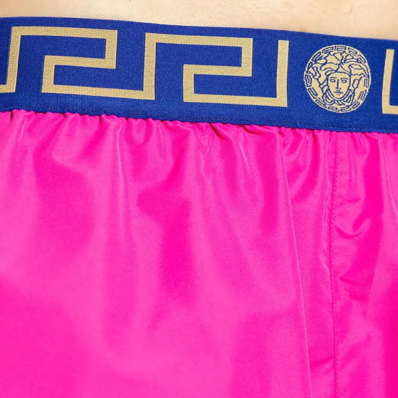 VERSACE Logo Waistband Swim Shorts-5