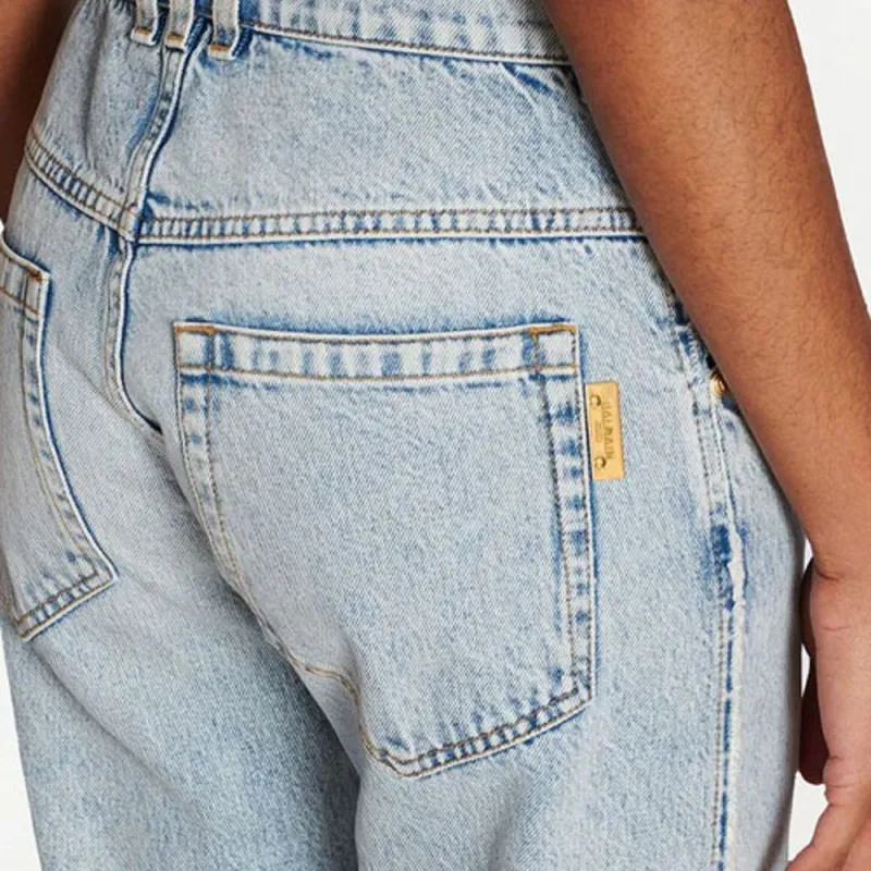 BALMAIN FW22 Jeans Women's Blue-5
