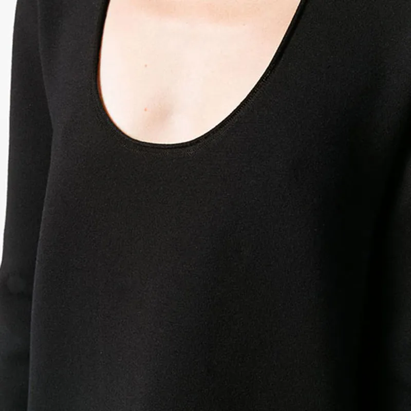 Bottega Veneta Long Sleeved Dresses Women's Black-6