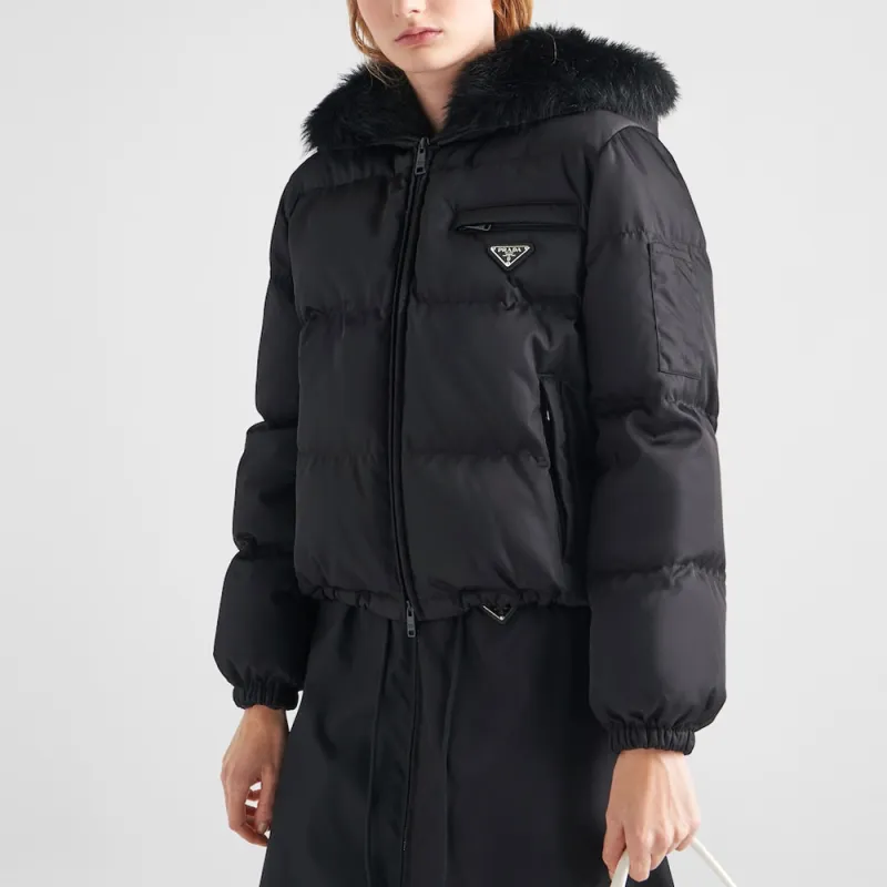 PRADA Re Nylon Gabardine Puffer Jacket-1