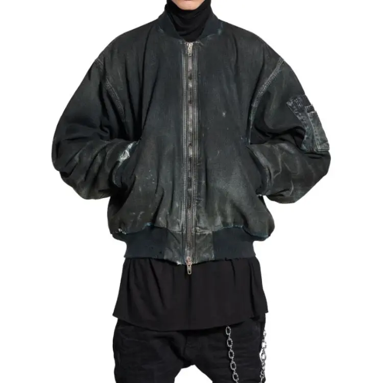 Balenciaga Jackets Coats Loose Fit Style Women's Dark Blue-1