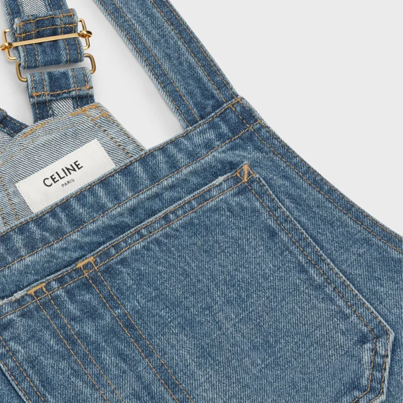 CELINE FW22 Denim Short Skirts Women's Denim Blue-2