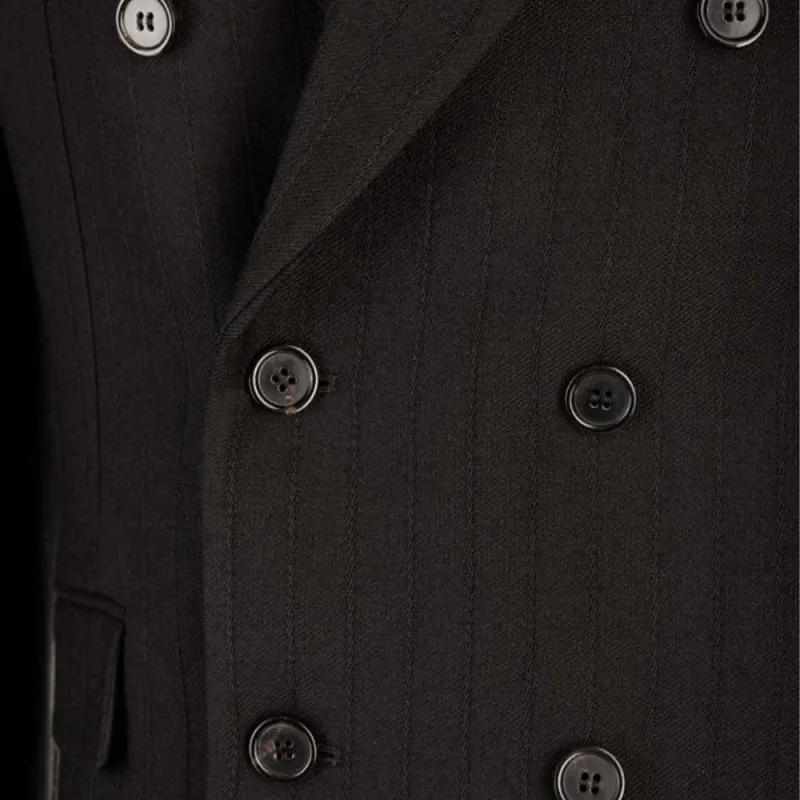 SAINT LAURENT FW23 Business Suit Men's Black-3