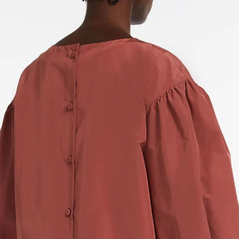 WEEKEND MaxMara Crewneck Puff Sleeved Blouse-4