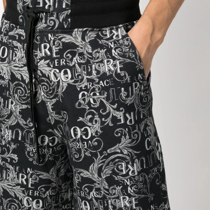 VERSACE JEANS COUTURE Logo print Bermuda Shorts-4