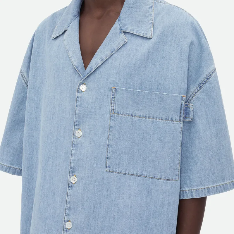 Bottega Veneta Light Bleached Denim Shirt-5