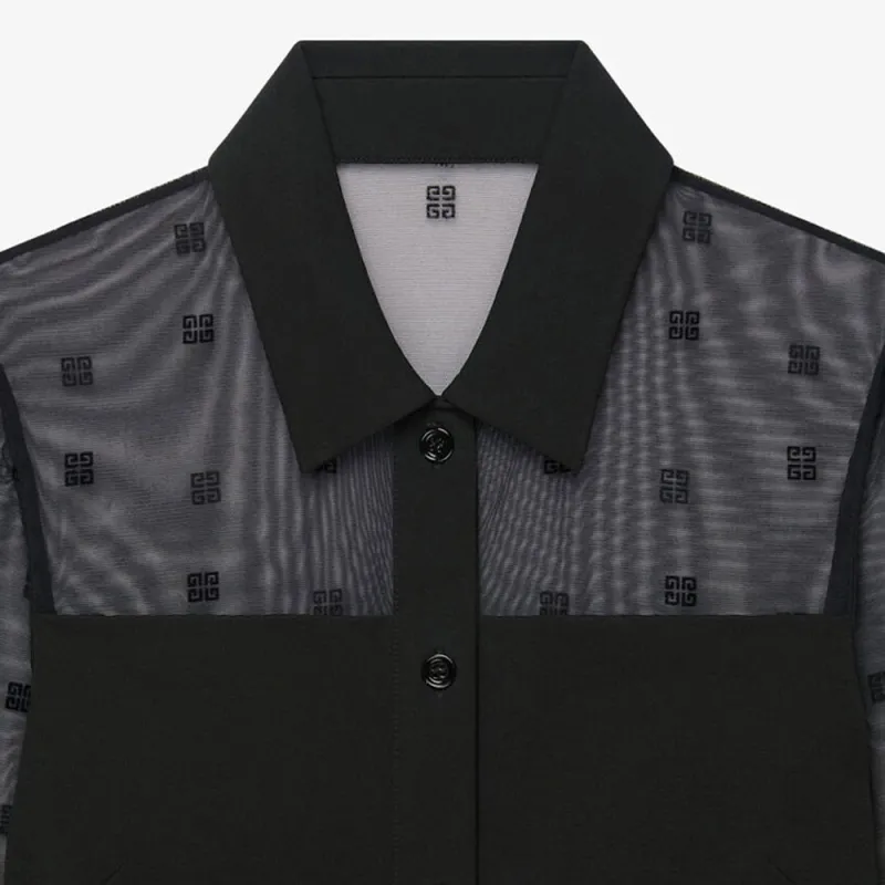 Givenchy Semi Sheer Mini Dress 'Black'-4