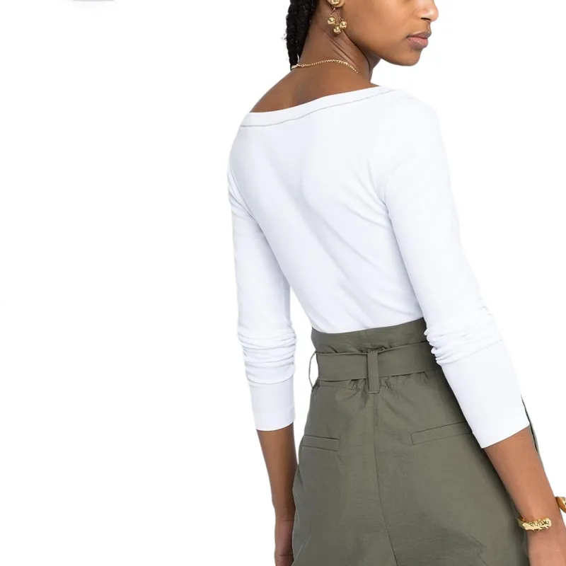 Brunello Cucinelli V Neck Bead Embellished Top-4