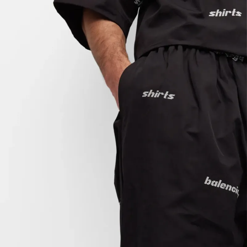 Balenciaga Logo-print Cotton Trousers-7