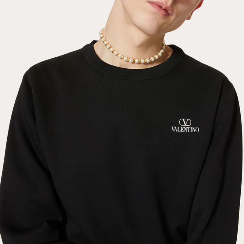 Valentino SS22 Sweatshirt Men's Black-4