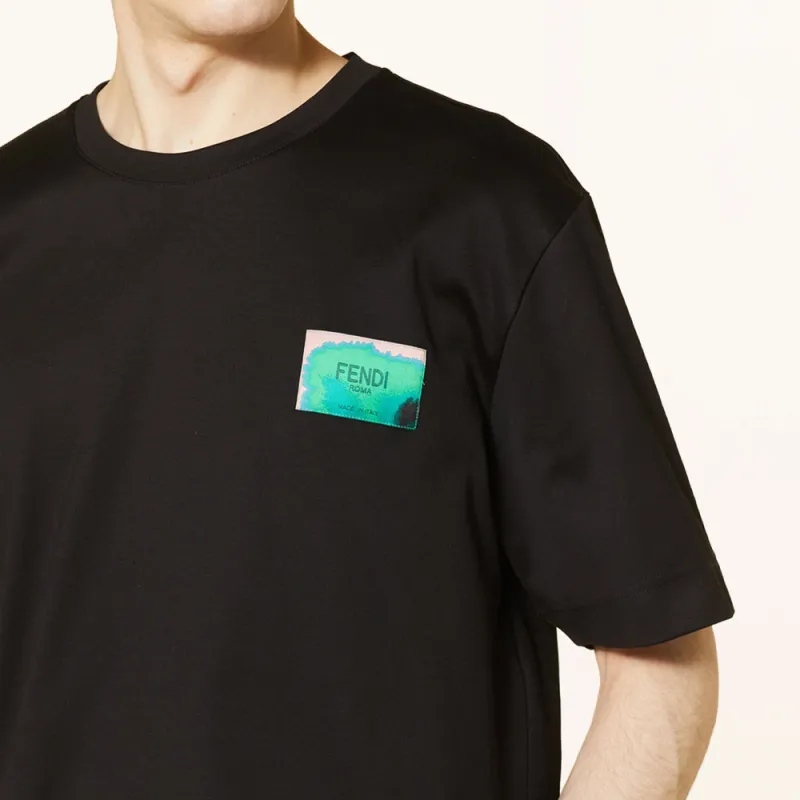FENDI T Shirts Men Black-5