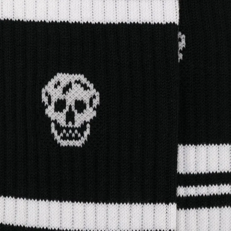 Alexander McQueen Logo Skull Crew Socks-2