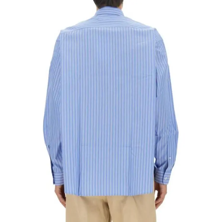 Lanvin Striped Straight Hem Shirt-3