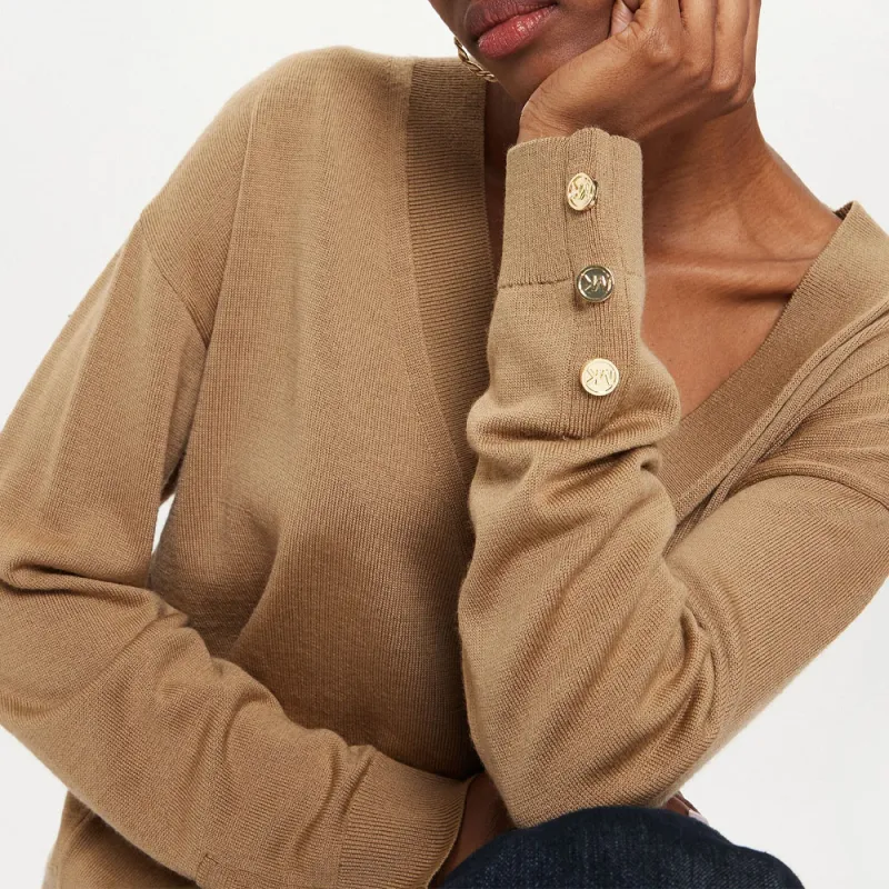 MICHAEL KORS MMK Sweater Women's Dark Camel-5