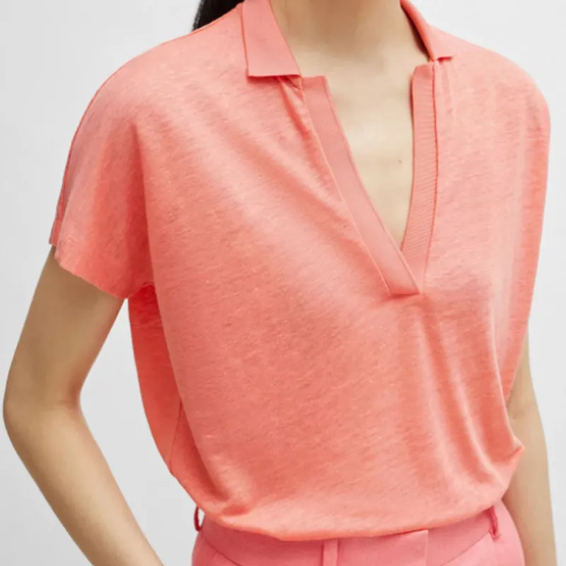 HUGO BOSS Polo Shirt Women's Red-4