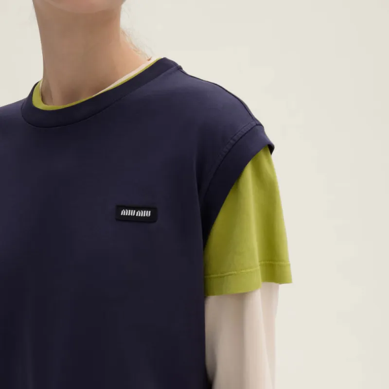 MIU MIU Set Of Three Logo Patch T Shirts-3