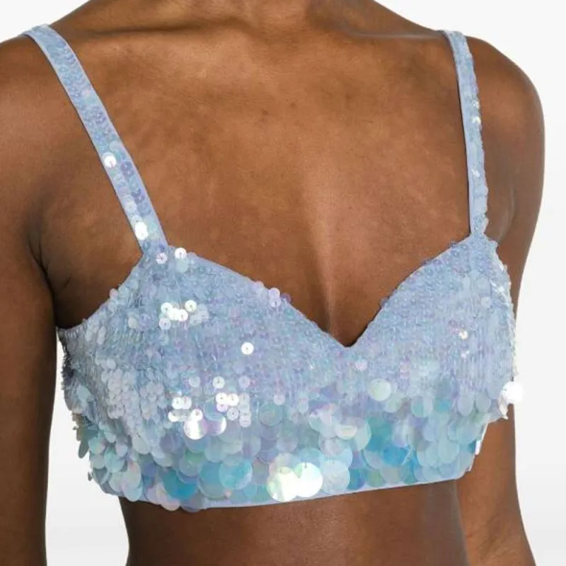 PAROSH Camisoles Women's Silver-4