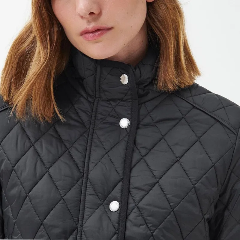 BARBOUR Yarrow Quilted Jacket Jackets Coats Women's Black-4