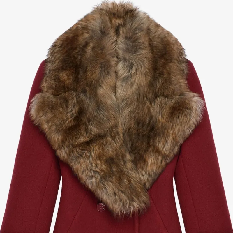 Givenchy FW24 Coats Women's Deep Red-4
