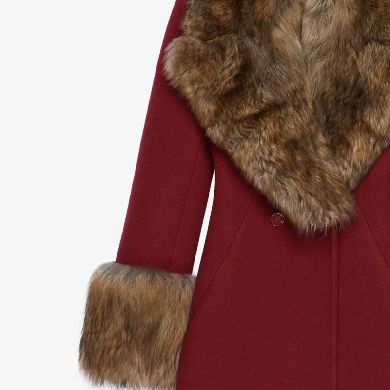 Givenchy FW24 Coats Women's Deep Red-3