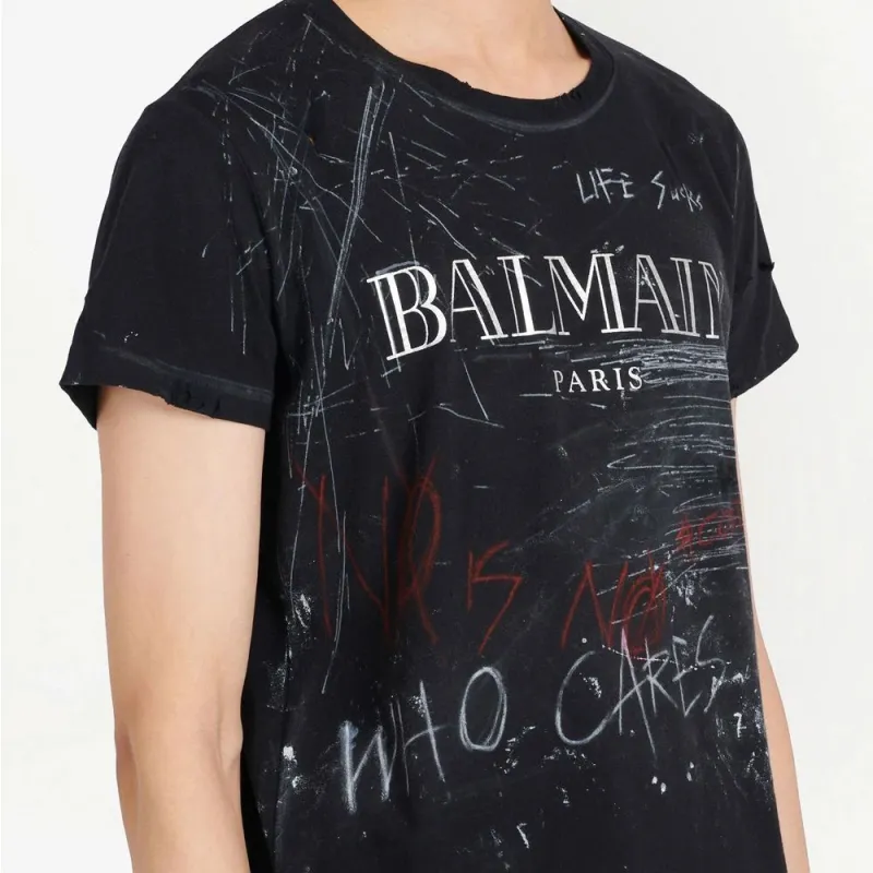 BALMAIN SS22 T Shirt Men's Black-4