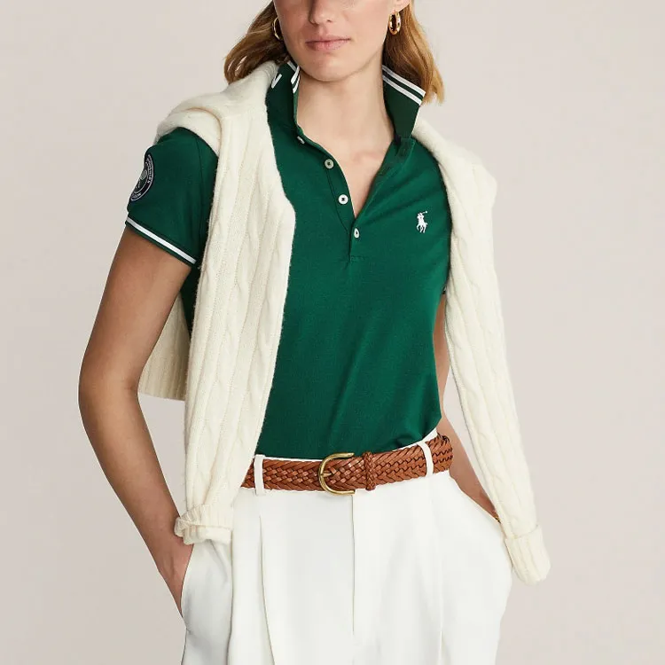 Polo Ralph Lauren SS22 Polo Shirt Women's Green-2