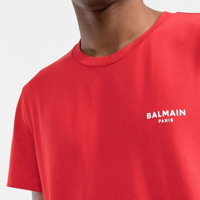 BALMAIN T-Shirts Men Red-4