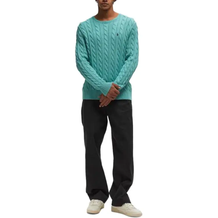 Polo Ralph Lauren Logo Embroidered Cable Knit Jumper-1