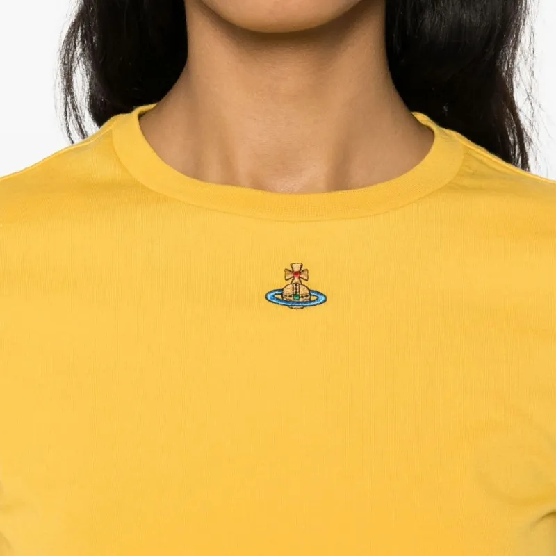 Vivienne Westwood T Shirt Women's Mustard Yellow-4