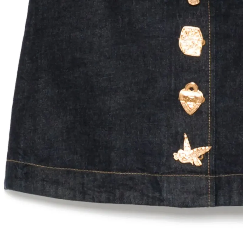 Zimmermann Crush Denim Mini Skirt-5