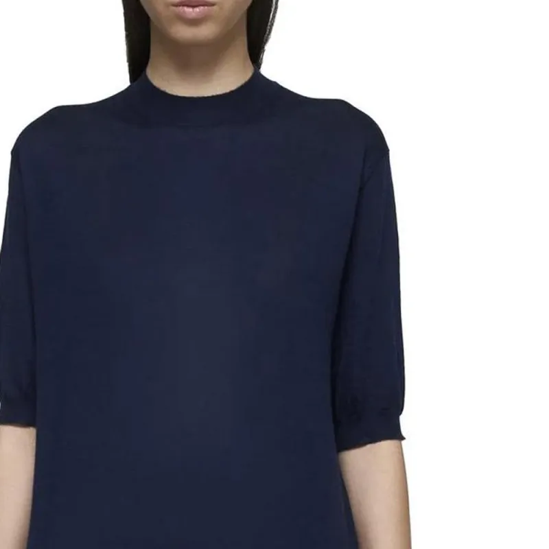 Bottega Veneta Logo Embroidered Knitted Top-5