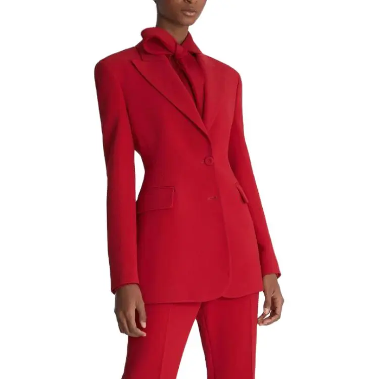 ERMANNO SCERVINO Single Breasted Cady Sculpture Jacket-1