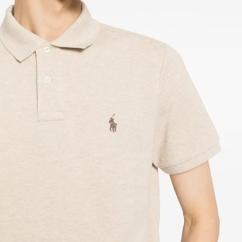 Polo Ralph Lauren Logo Embroidered Straight Hem Polo Shirt-4