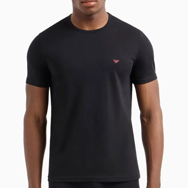 EMPORIO ARMANI Two pack Of Pure Cotton Loungewear T shirts-1