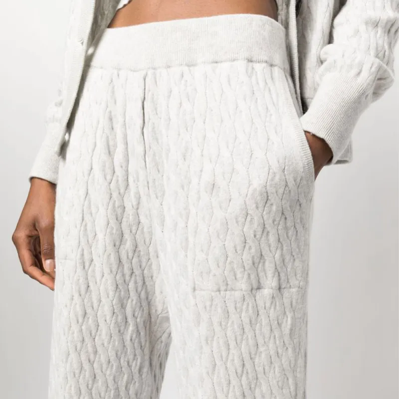 Brunello Cucinelli Knitted Sweatpants Women's White-4