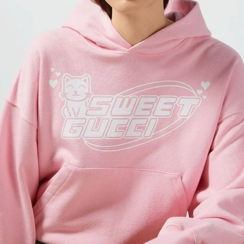 GUCCI Logo Printed Hoodie-4