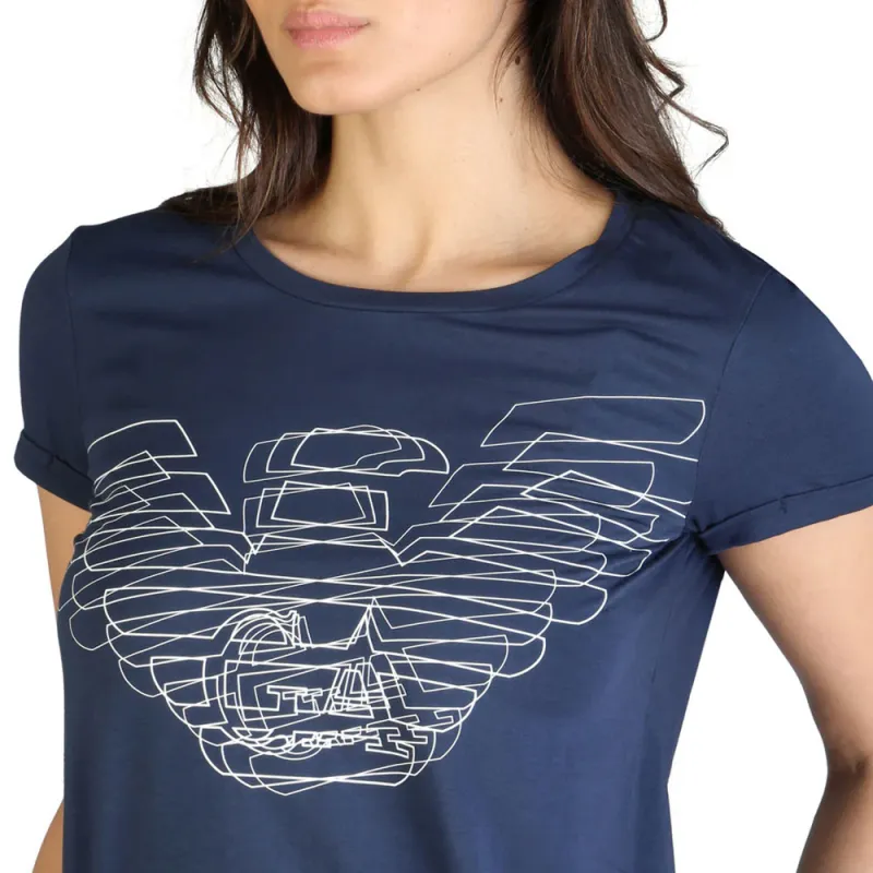 EMPORIO ARMANI T Shirts Women's Marine Blue-3