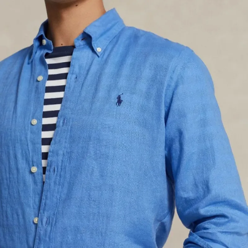 Polo Ralph Lauren Polo Pony embroidered Linen Shirt-4