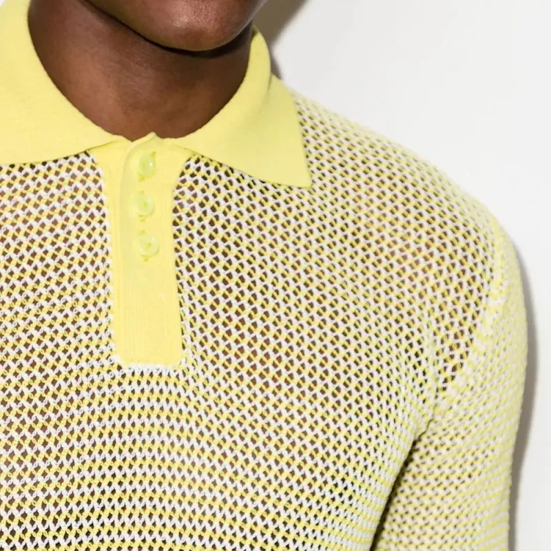 Bottega Veneta Polo Shirts Men Yellow-4