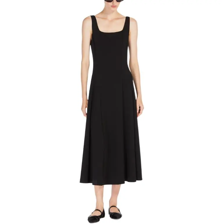 'S MAX MARA Sleeveless Dress Women's Black-2
