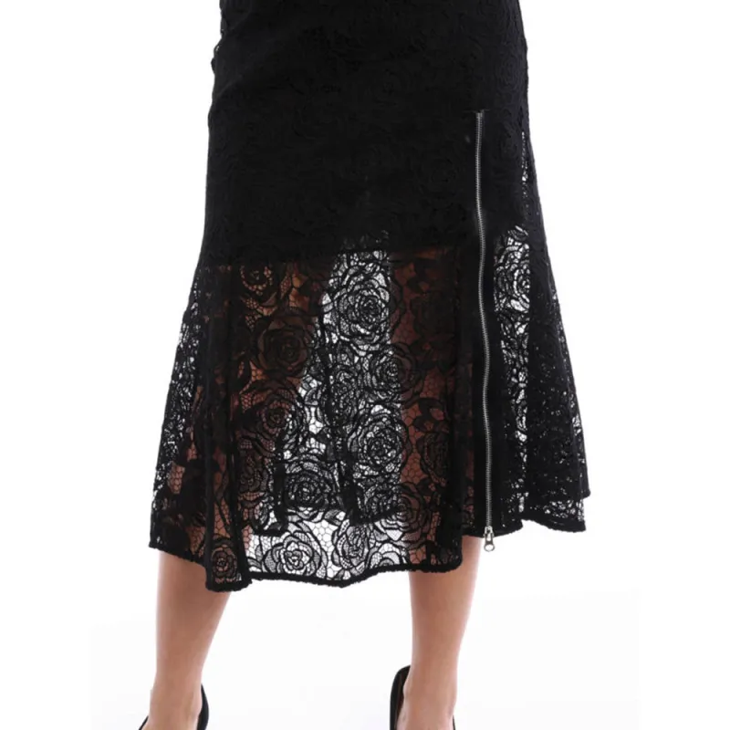 Alexander McQueen Casual Long Skirts Women's Black-4