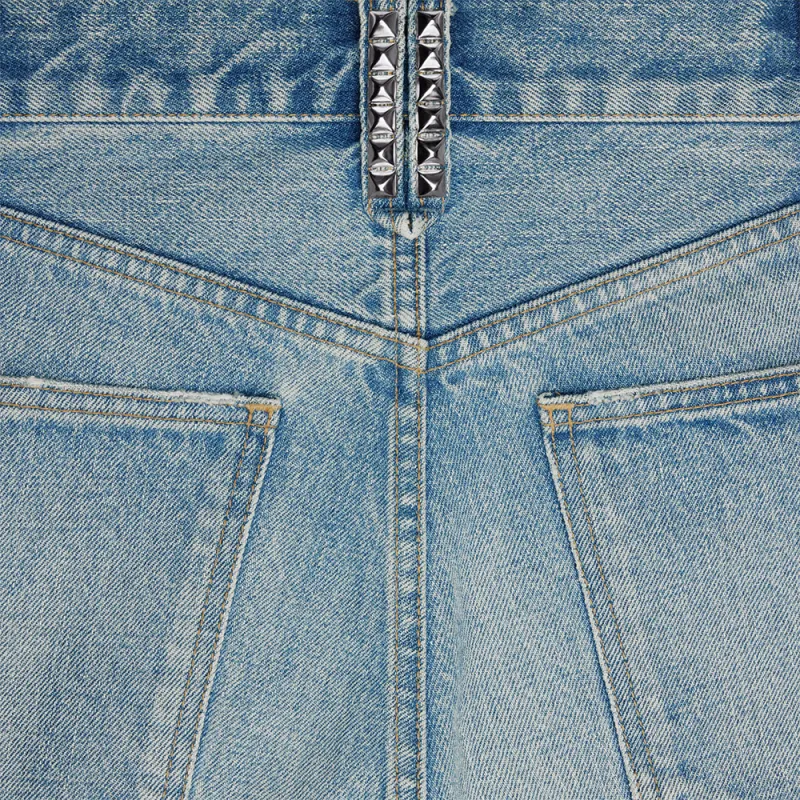 CELINE Denim Shorts Men Sky Blue-6