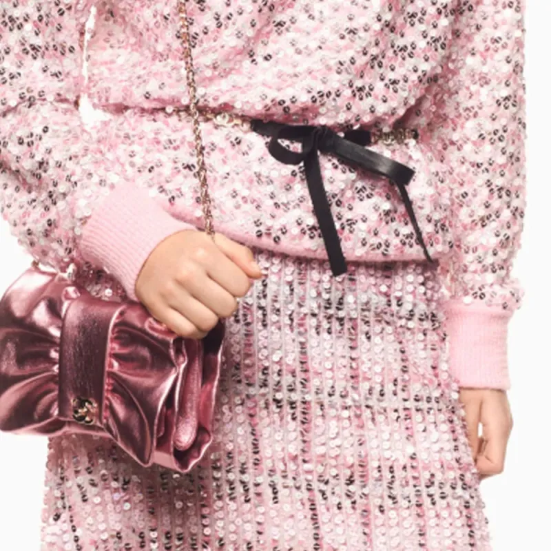 CHANEL 25B Sweater Women's Light Pink-2