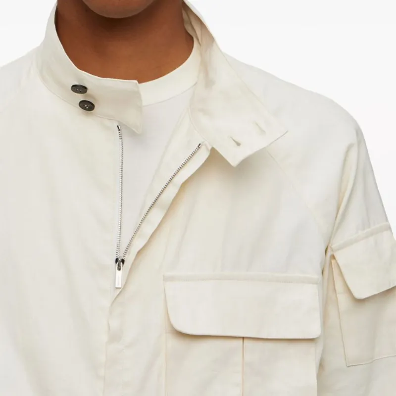 Ferragamo Linen Bomber Jacket-4