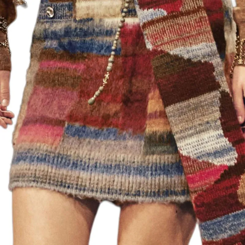 CHANEL 24 Fall And Winter Sleeveless Dress Women's Multicolor-4