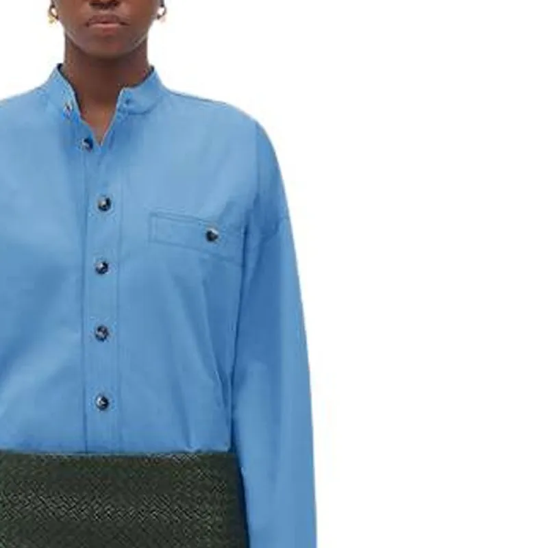 Bottega Veneta FW22 Shirt Women's Blue-4